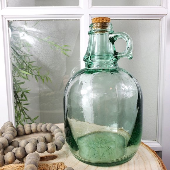 Half-Gallon Clear Glass Jug